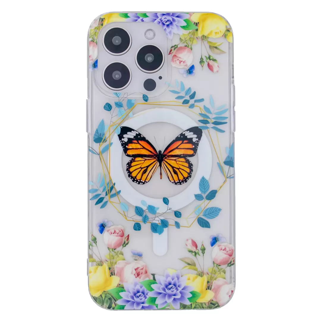 iPhone 14 Designed Case MagSafe Butterfly Serenade